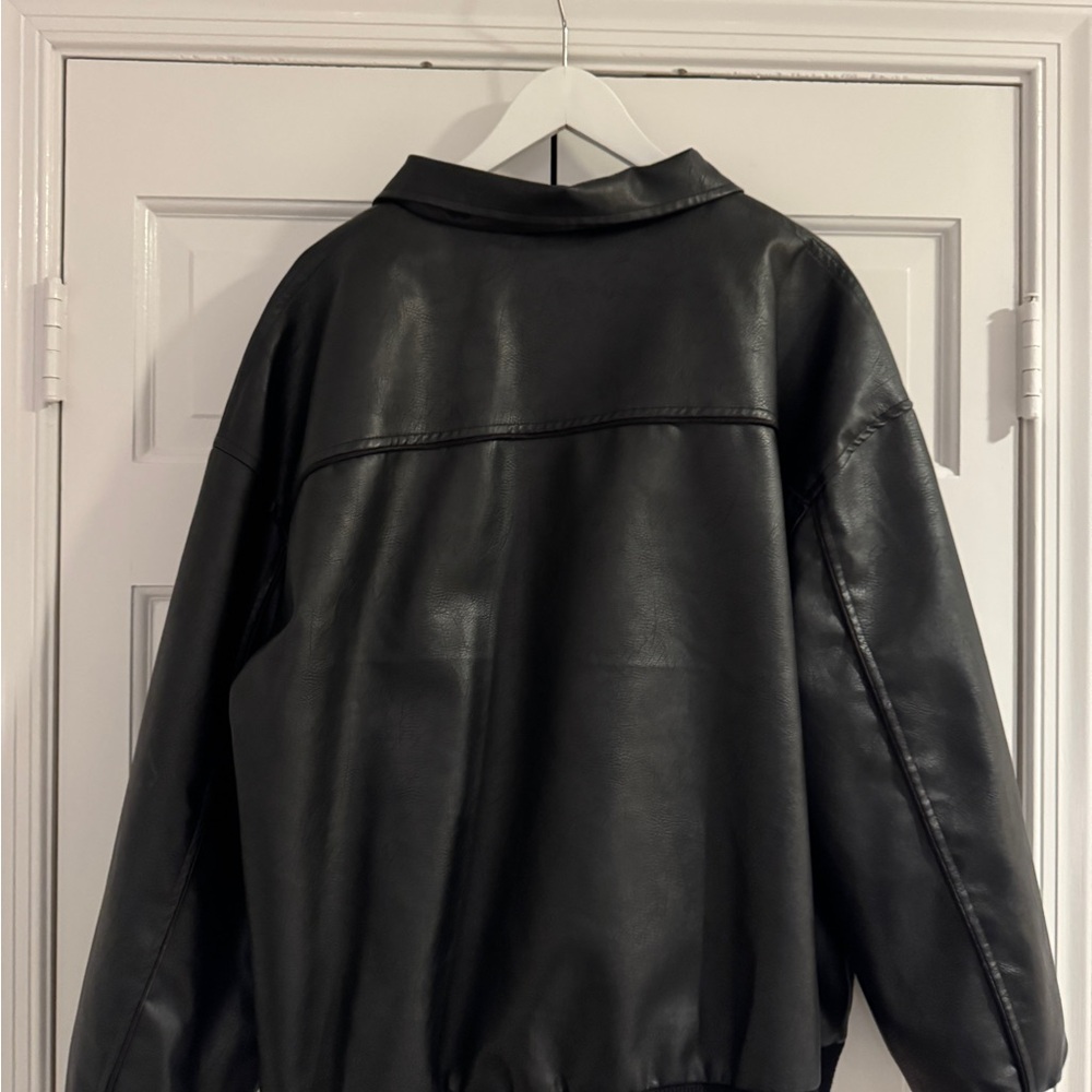 Black Princess Polly Black Faux Leather Jacket Like New - Picture 4 of 4